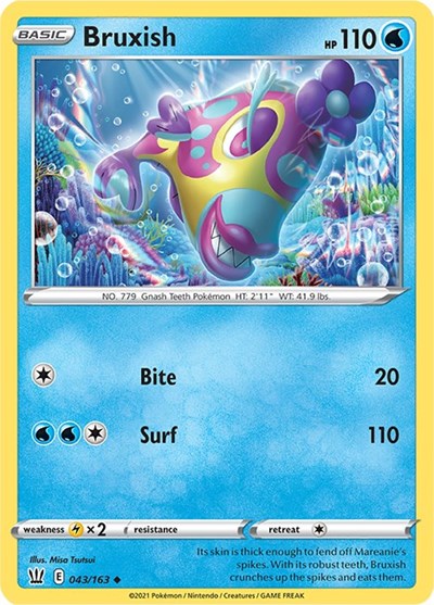 Bruxish SWSH05: Battle Styles (SWSH05) - (#043/163) Near Mint