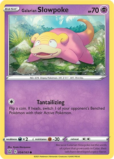 Galarian Slowpoke SWSH05: Battle Styles (SWSH05) - (#054/163) Near Mint