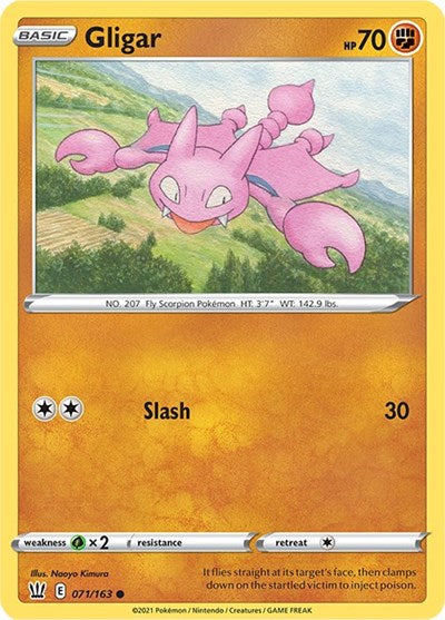 Gligar SWSH05: Battle Styles (SWSH05) - (#071/163) Near Mint