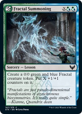 Fractal Summoning Strixhaven: School of Mages (STX) - (#187) Near Mint