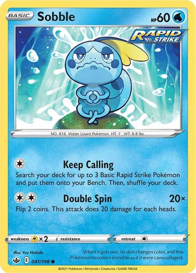 Sobble SWSH06: Chilling Reign (SWSH06) - (#041/198) Near Mint