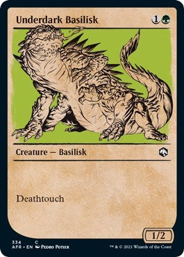 Underdark Basilisk (Showcase) Adventures in the Forgotten Realms (AFR) - (#334) Near Mint