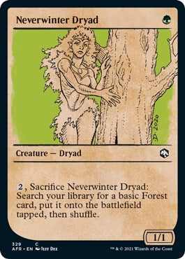 Neverwinter Dryad (Showcase) Adventures in the Forgotten Realms (AFR) - (#329) Near Mint