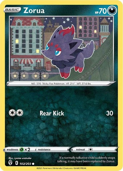 Zorua SWSH07: Evolving Skies (SWSH07) - (#102/203) Near Mint