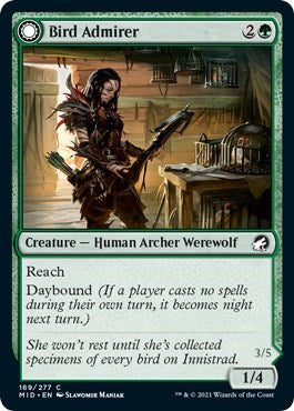Bird Admirer Innistrad: Midnight Hunt (MID) - (#169) Near Mint