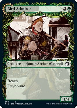 Bird Admirer Showcase Innistrad: Midnight Hunt (MID) - (#298) Near Mint