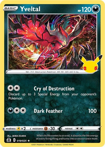 Yveltal Celebrations (CLB) - (#019/025) Holofoil Near Mint