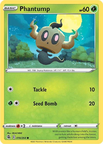 Phantump SWSH08: Fusion Strike (SWSH08) - (#016/264) Near Mint