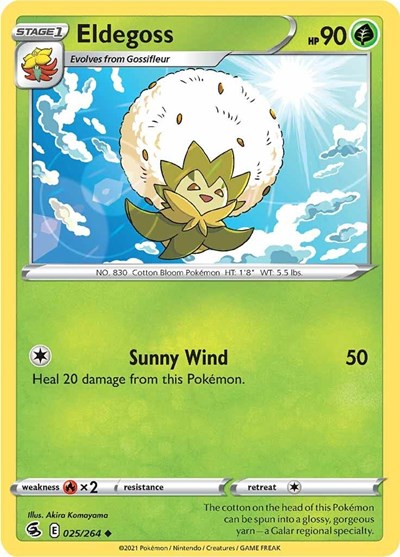 Eldegoss SWSH08: Fusion Strike (SWSH08) - (#025/264) Near Mint