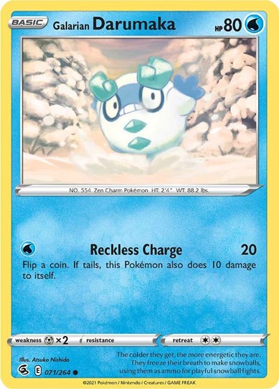 Galarian Darumaka SWSH08: Fusion Strike (SWSH08) - (#071/264) Near Mint