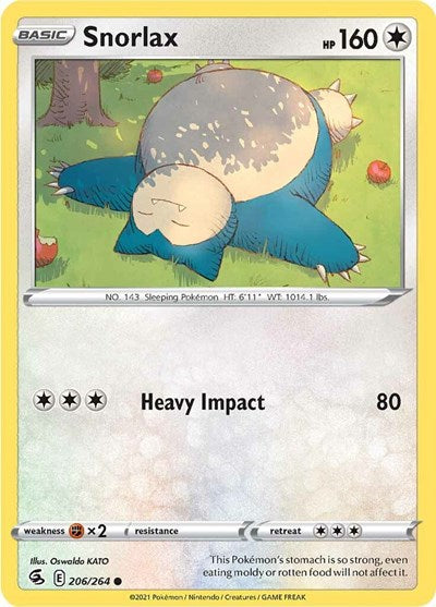 Snorlax SWSH08: Fusion Strike (SWSH08) - (#206/264) Near Mint
