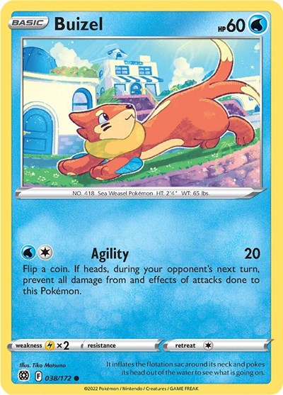 Buizel SWSH09: Brilliant Stars (SWSH09) - (#038/172) Near Mint