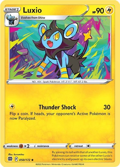 Luxio SWSH09: Brilliant Stars (SWSH09) - (#050/172) Near Mint