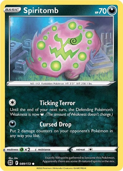 Spiritomb SWSH09: Brilliant Stars (SWSH09) - (#089/172) Near Mint