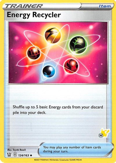 Energy Recycler 124 163 32 Pikachu Stamped Battle Academy 2022 (BA22) - (#124/163) Near Mint