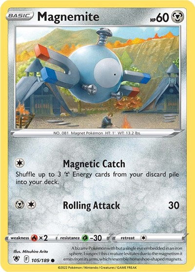 Magnemite SWSH10: Astral Radiance (SWSH10) - (#105/189) Near Mint