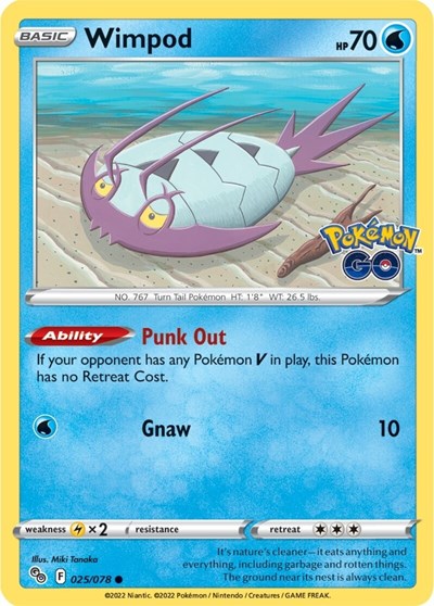 Wimpod Pokemon GO (PGO) - (#025/078) Near Mint