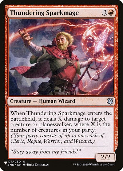 Thundering Sparkmage The List Reprints (LIST) - (#171/280) Near Mint