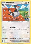 Tranquill Pokemon GO (PGO) - (#062/078) Near Mint