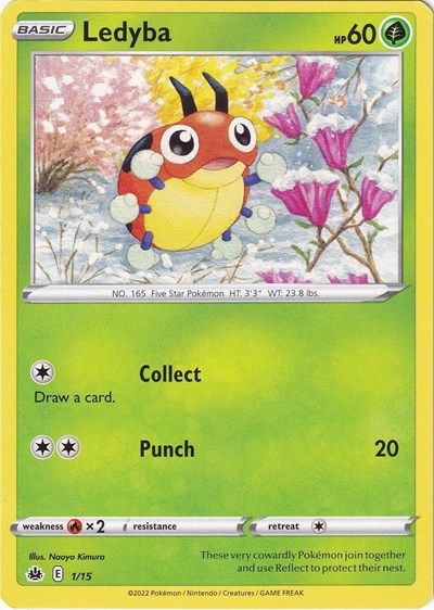 Ledyba - 1/15 McDonald's Promos 2022 (M22) - (#001/015) Near Mint