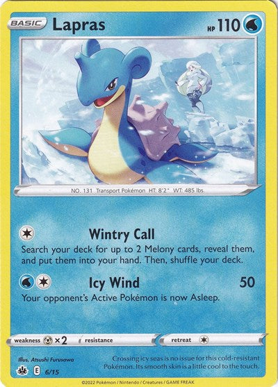 Lapras 6 15 McDonald's Promos 2022 (M22) - (#006/015) Near Mint