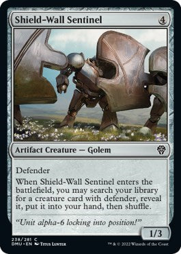 Shield Wall Sentinel Dominaria United (DMU) - (#238) Near Mint
