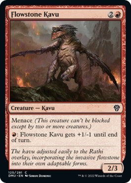 Flowstone Kavu Dominaria United (DMU) - (#125) Near Mint