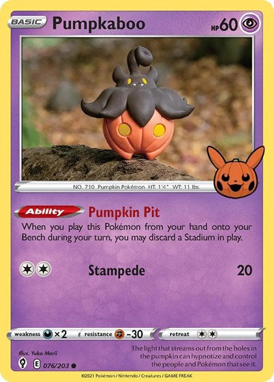 Pumpkaboo Trick or Trade BOOster Bundle (TTBB) - (#076/203) Near Mint
