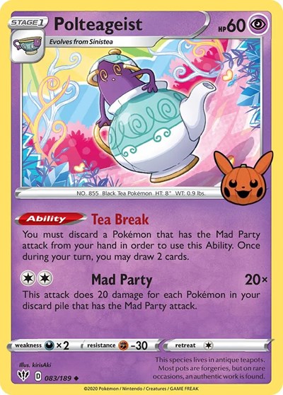 Polteageist Trick or Trade BOOster Bundle (TTBB) - (#083/189) Near Mint