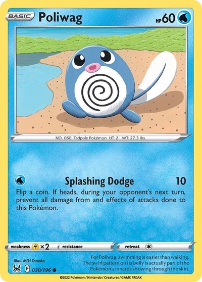 Poliwag SWSH11: Lost Origin (SWSH11) - (#030/196) Near Mint