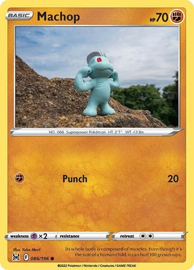 Machop SWSH11: Lost Origin (SWSH11) - (#086/196) Near Mint