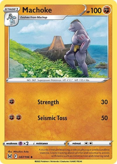 Machoke SWSH11: Lost Origin (SWSH11) - (#087/196) Near Mint