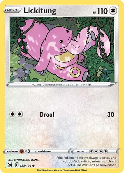 Lickitung SWSH11: Lost Origin (SWSH11) - (#138/196) Near Mint