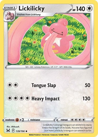 Lickilicky SWSH11: Lost Origin (SWSH11) - (#139/196) Near Mint