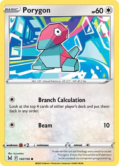 Porygon SWSH11: Lost Origin (SWSH11) - (#140/196) Near Mint