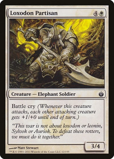 Loxodon Partisan Mirrodin Besieged (MBS) - (#12) Near Mint