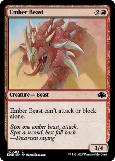 Ember Beast Dominaria Remastered (DMR) - (#117) Near Mint