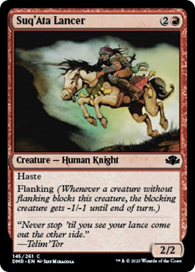 SuqAta Lancer Dominaria Remastered (DMR) - (#145) Near Mint
