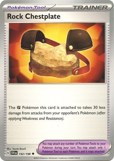 Rock Chestplate SV01: Scarlet & Violet Base Set (SVI) - (#192/198) Reverse Holofoil Near Mint
