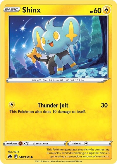 Shinx (40) SWSH: Crown Zenith (CRZ) - (#040/159) Near Mint
