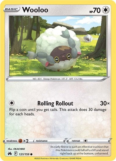 Wooloo SWSH: Crown Zenith (CRZ) - (#121/159) Near Mint
