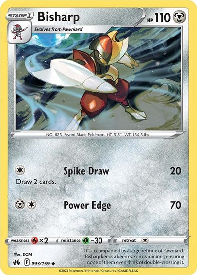 Bisharp SWSH: Crown Zenith (CRZ) - (#093/159) Near Mint
