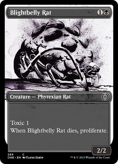 Blightbelly Rat Showcase Phyrexia: All Will Be One (ONE) - (#289) Near Mint