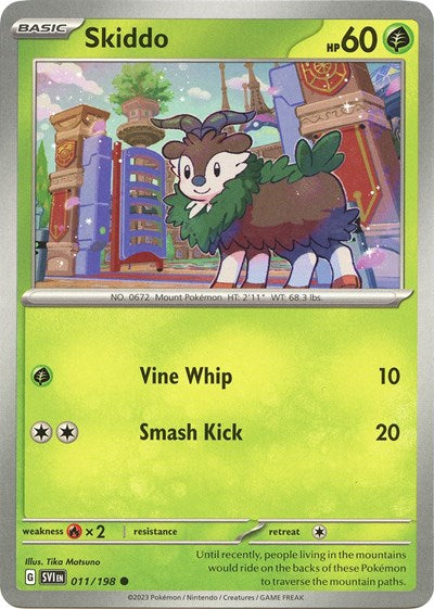 Skiddo SV01: Scarlet & Violet Base Set (SVI) - (#011/198) Near Mint