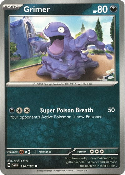 Grimer SV01: Scarlet & Violet Base Set (SVI) - (#126/198) Near Mint