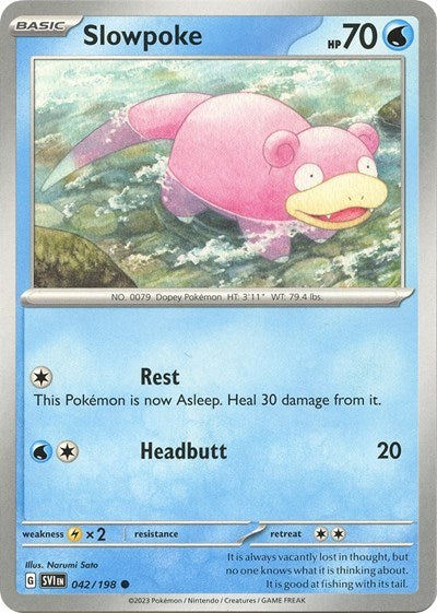 Slowpoke - 042/198 SV01: Scarlet & Violet Base Set (SVI) - (#042/198) Reverse Holofoil Near Mint