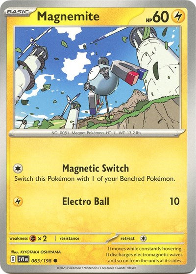 Magnemite SV01: Scarlet & Violet Base Set (SVI) - (#063/198) Near Mint