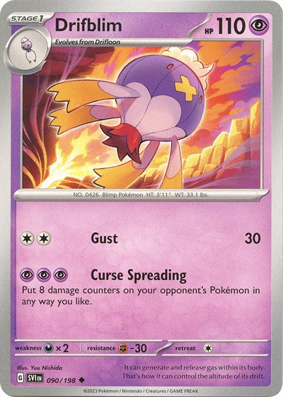 Drifblim SV01: Scarlet & Violet Base Set (SVI) - (#090/198) Near Mint