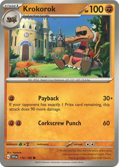 Krokorok SV01: Scarlet & Violet Base Set (SVI) - (#116/198) Near Mint