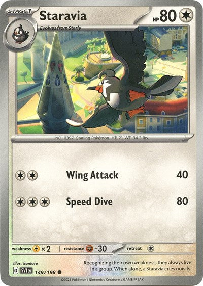 Staravia SV01: Scarlet & Violet Base Set (SVI) - (#149/198) Near Mint